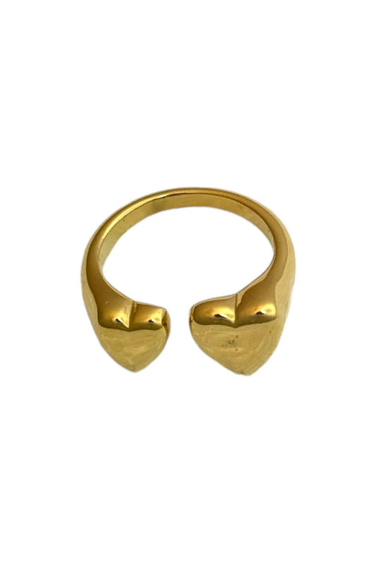 Open ring harten | Goud