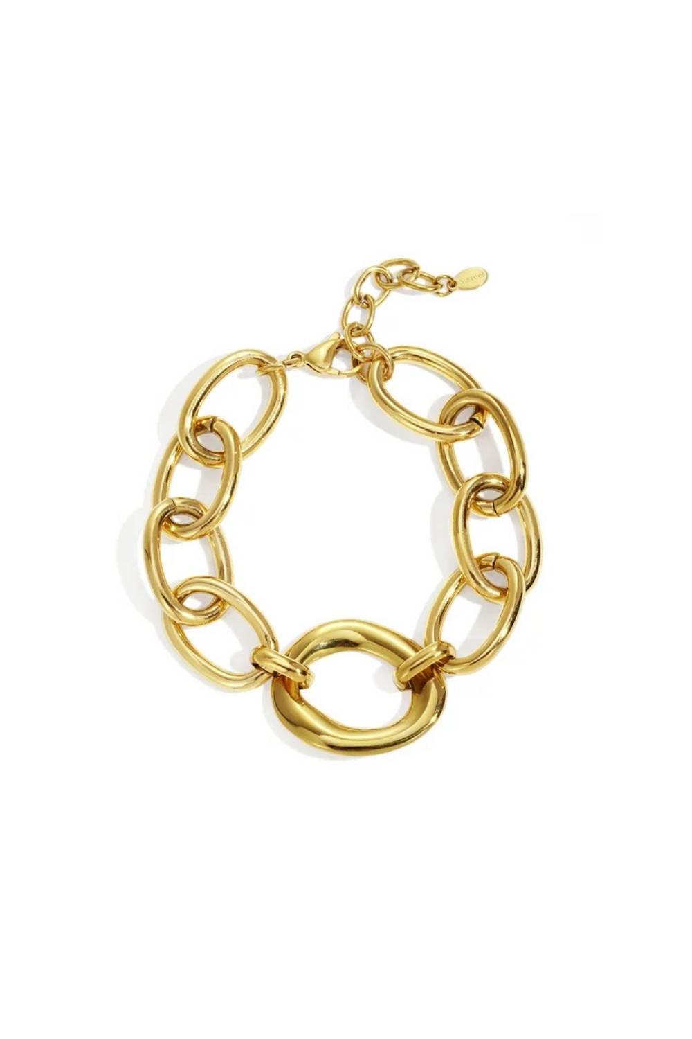 Statement Chain Armband | Goud
