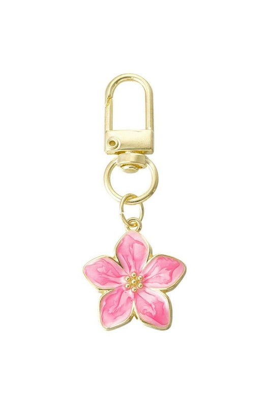 Little flower bag charm | Roze