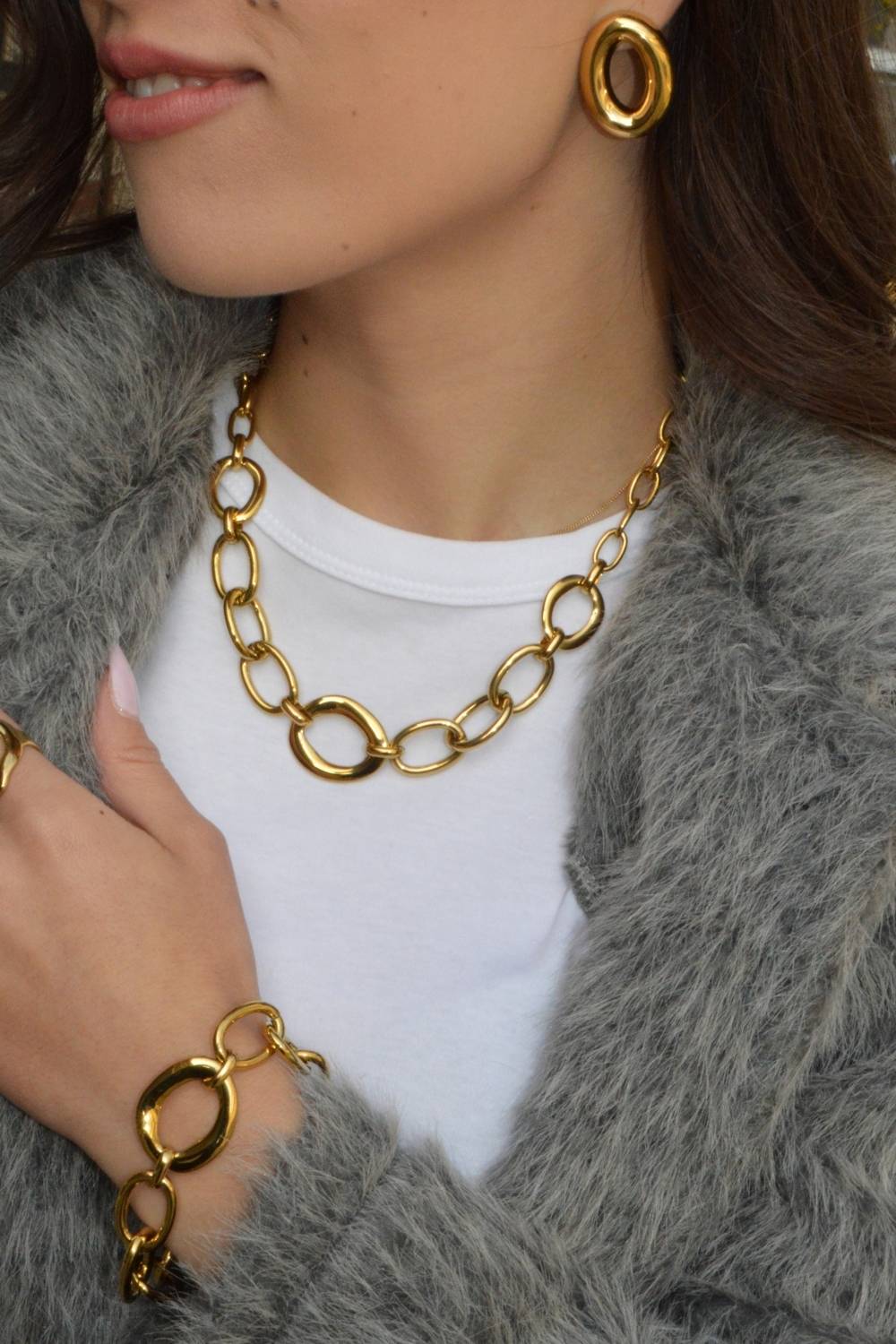 Bold Loop Oorbellen | Goud