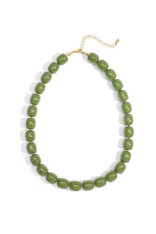Olive Glow Ketting | Olijfgroen