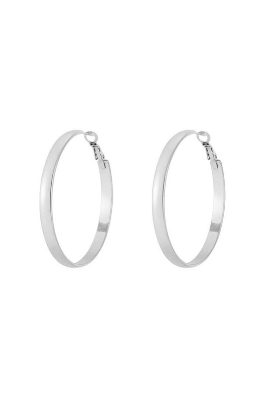 Big hoops oorbellen | Zilver