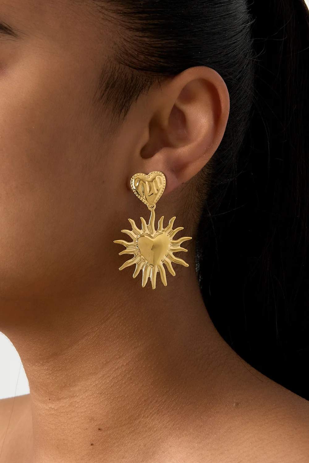 Sunny Heart Oorbellen