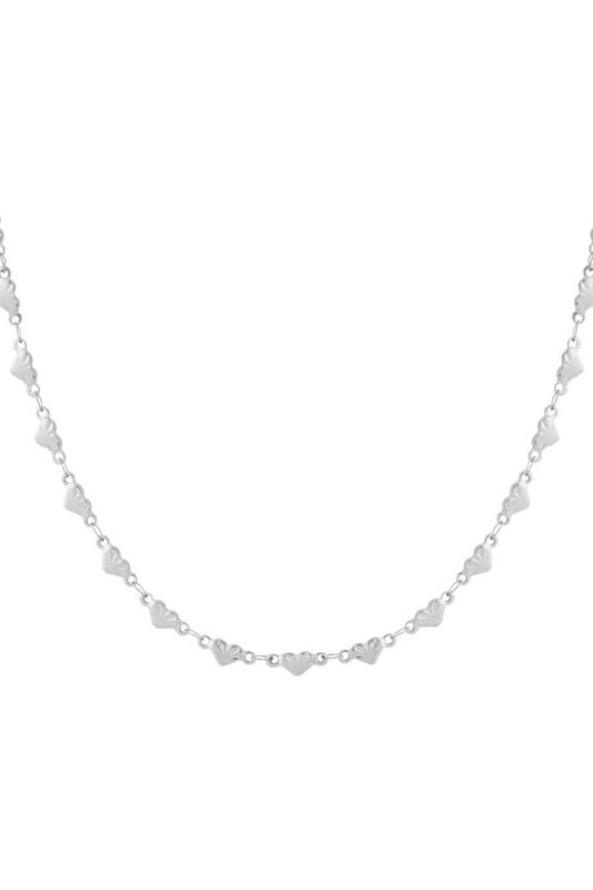 Ketting met hartjes | Zilver