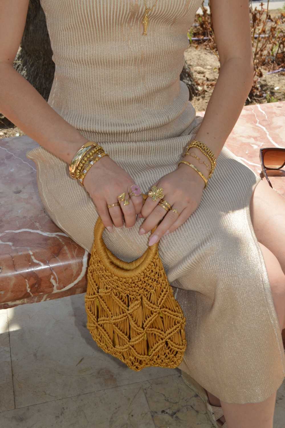 Big balls armband | Goud