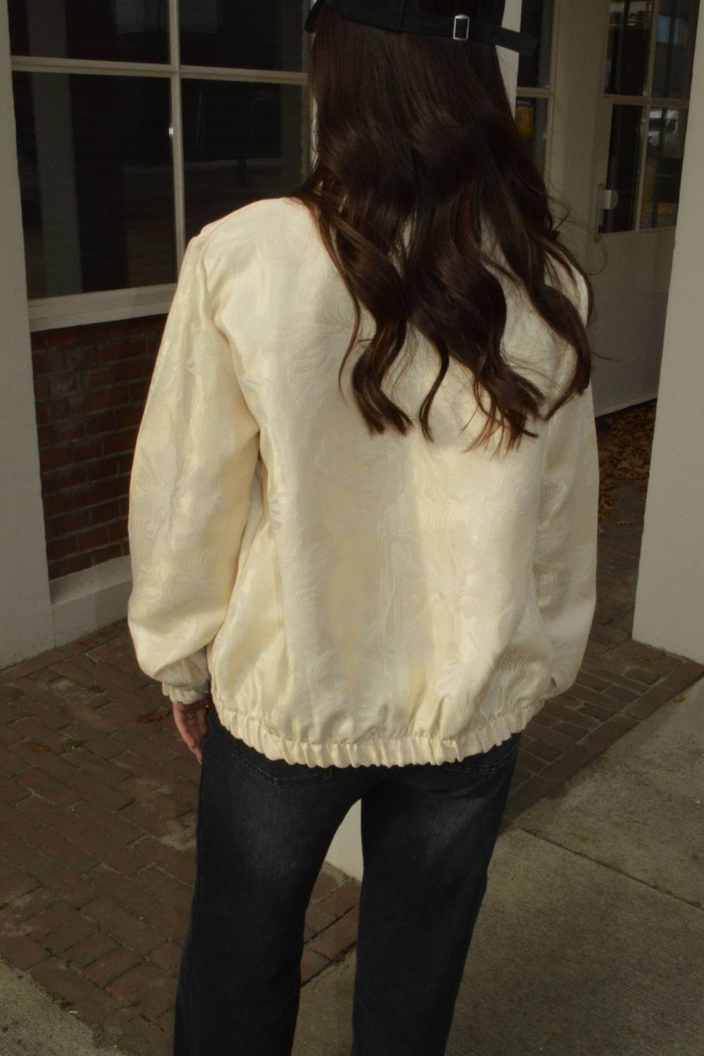 Soft Bloom Bomber Jacket | Goud
