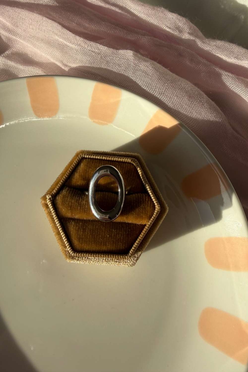 Soft oval ring | Zilver