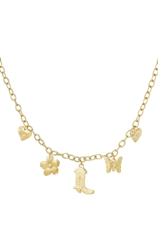Bedelketting cowboy | Goud