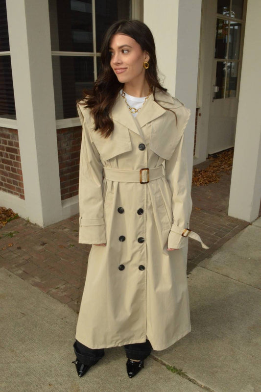 The Classic Long Trenchcoat | Beige