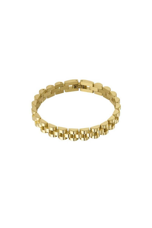 Classy link armband | Goud