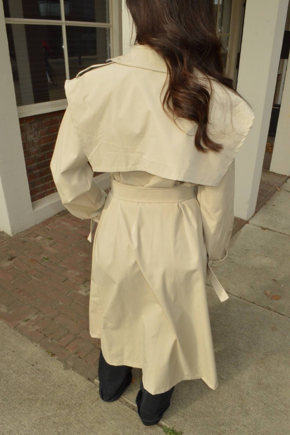 The Classic Long Trenchcoat | Beige