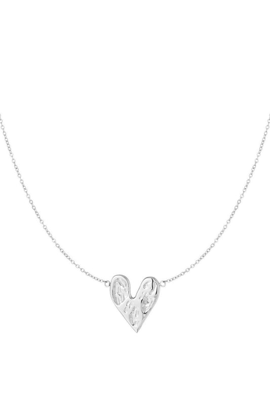 Cute heart ketting – Zilver