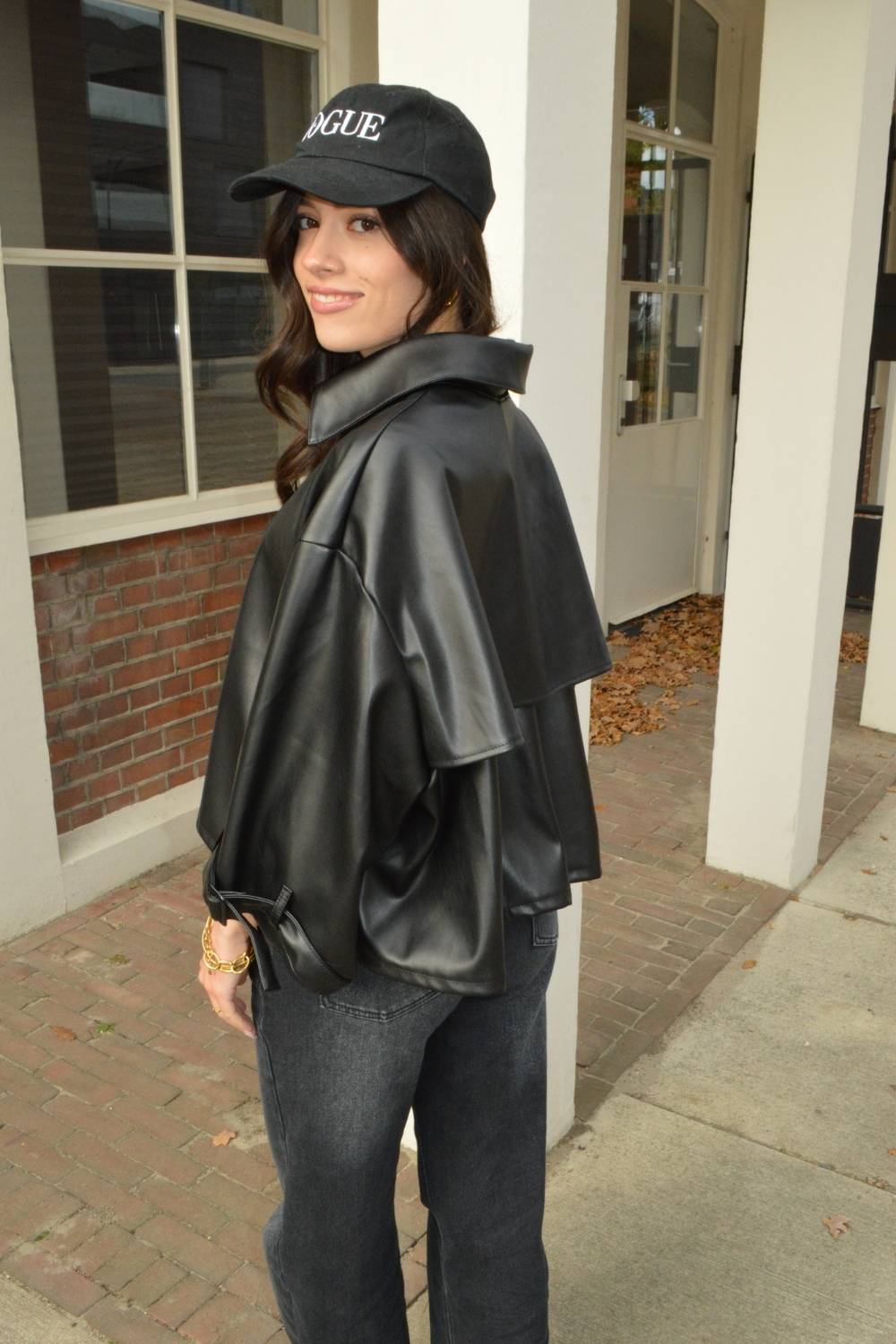 The Bold Faux Leather Jas | Zwart