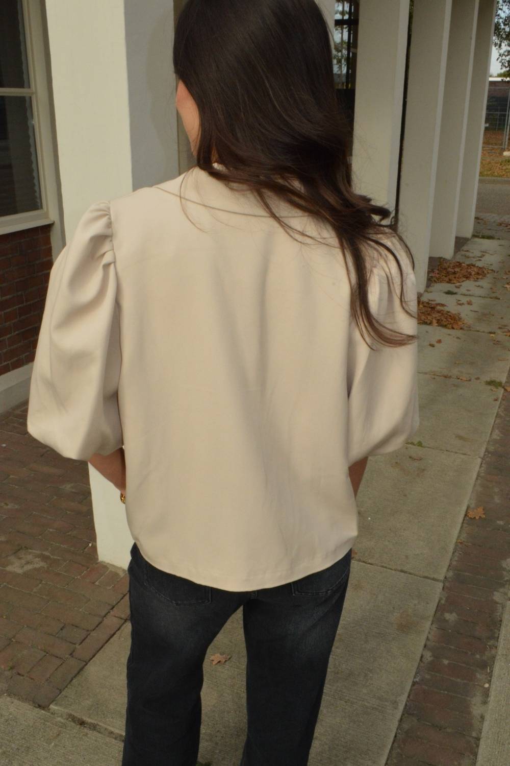 The Office Look Korte Blazer | Beige