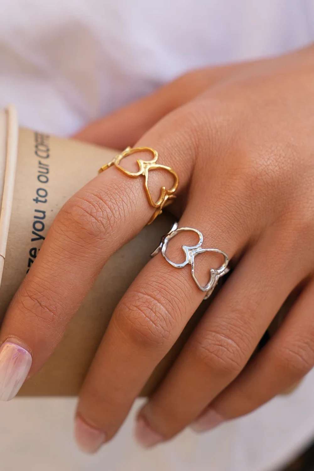 Big hearts ring | Zilver