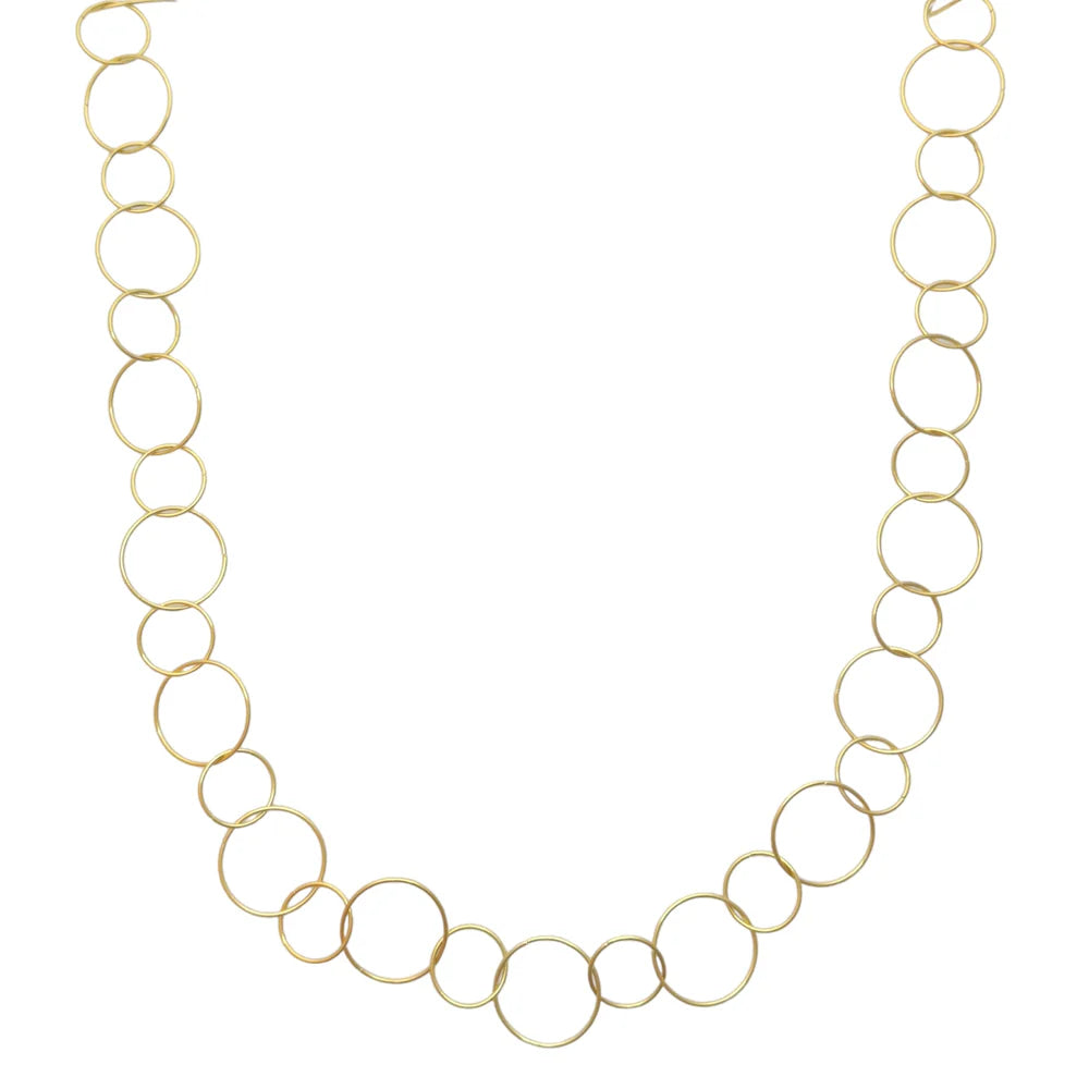 Lange cirkel ketting | Goud