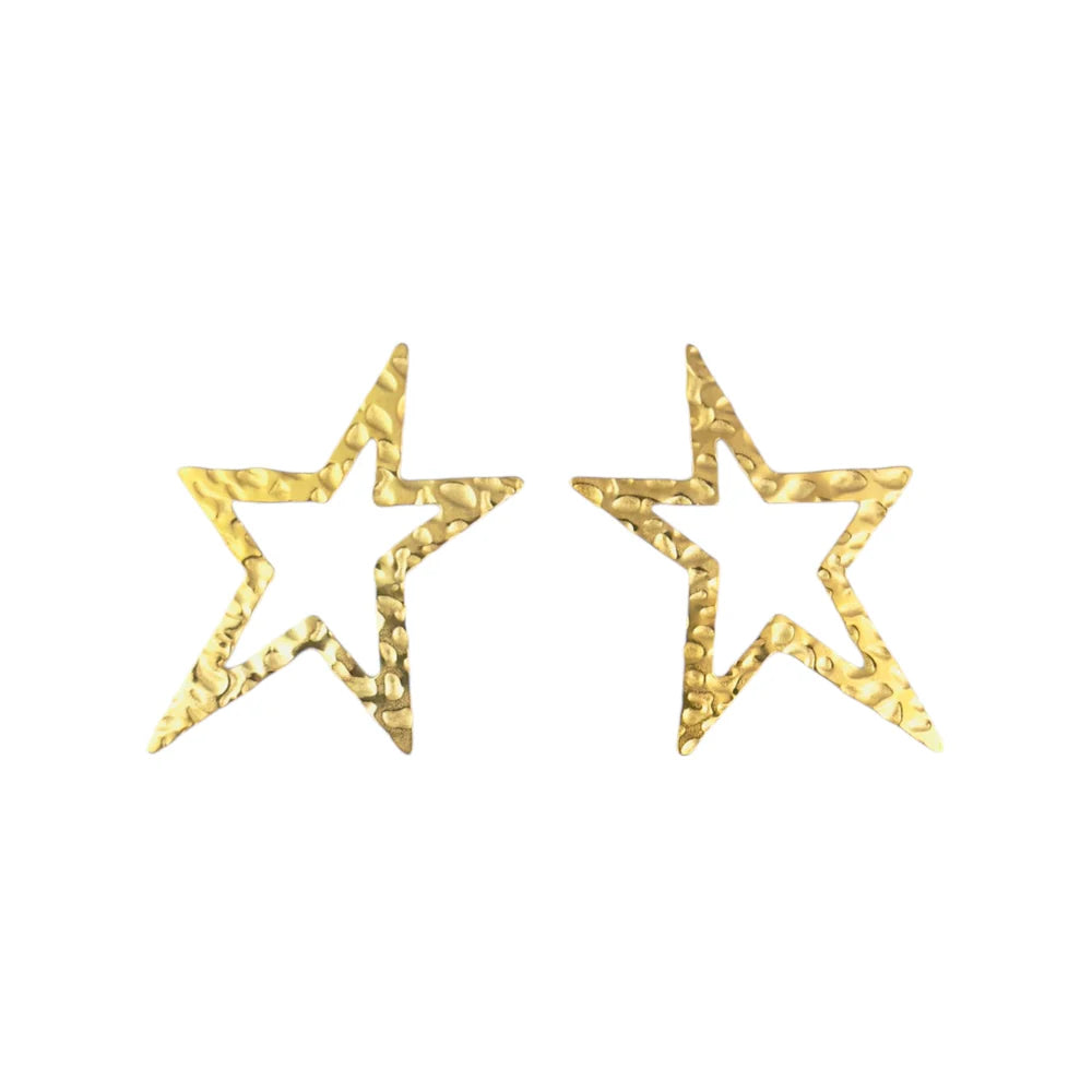 Sterren oorbellen | Goud