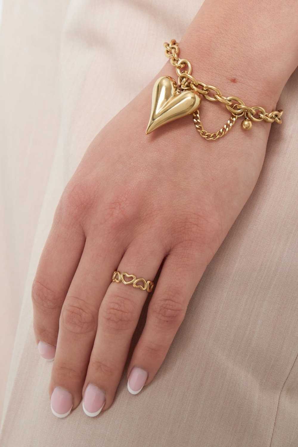 Small hearts ring | Goud