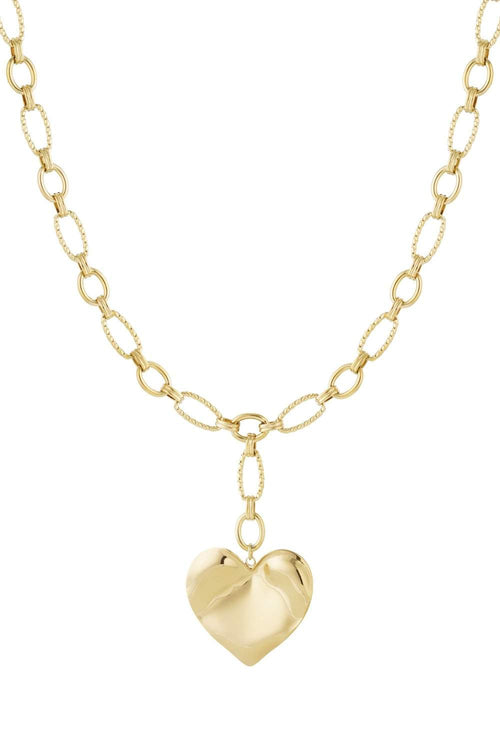 Long heart ketting