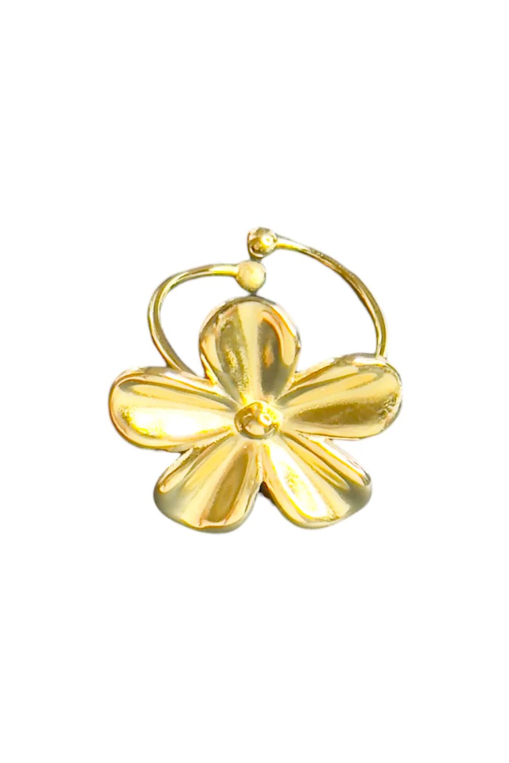 Bloem ring | Goud