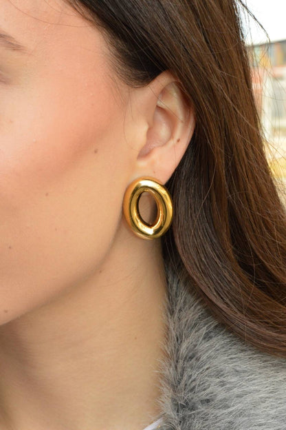Bold Loop Oorbellen | Goud