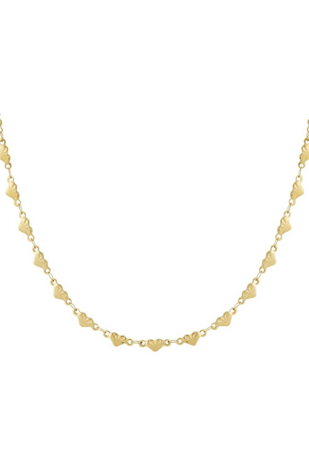 Ketting met hartjes | Goud