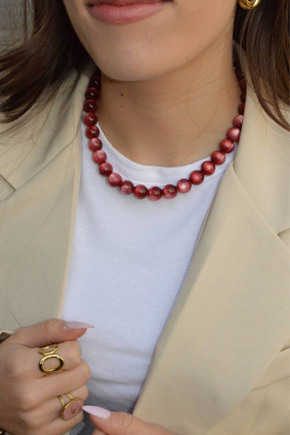 Aurora Glow Ketting | Rood