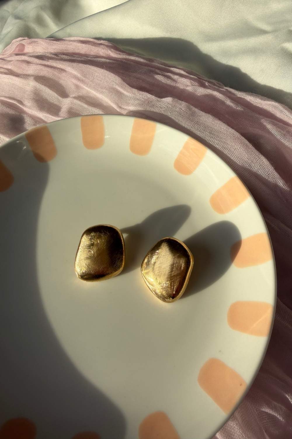 Statement stud oorbellen | Goud