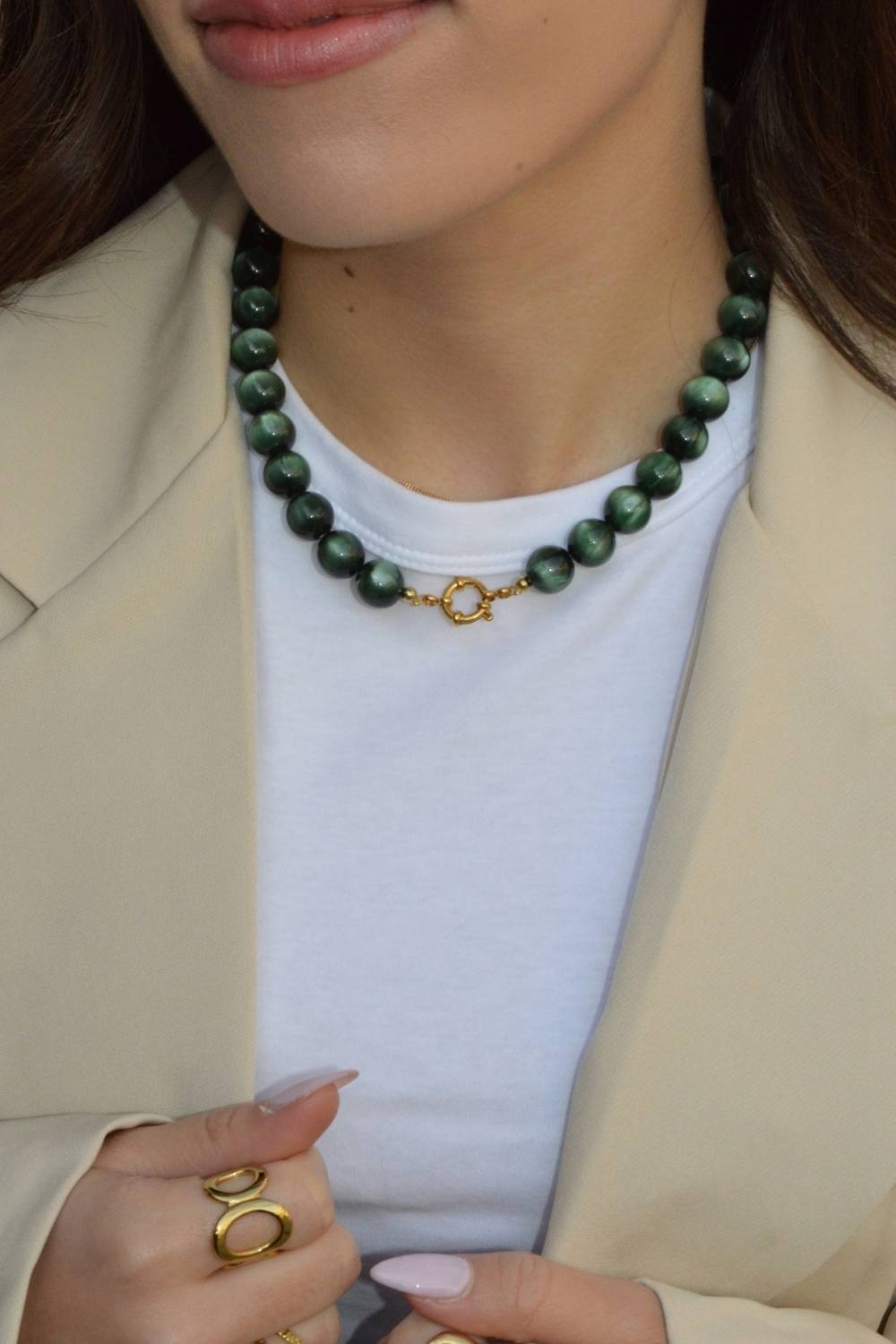 Aurora Glow Ketting | Groen