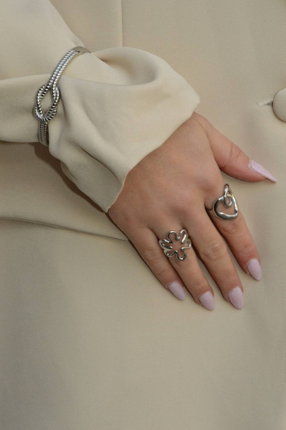 Twisted Knot Armband | Zilver