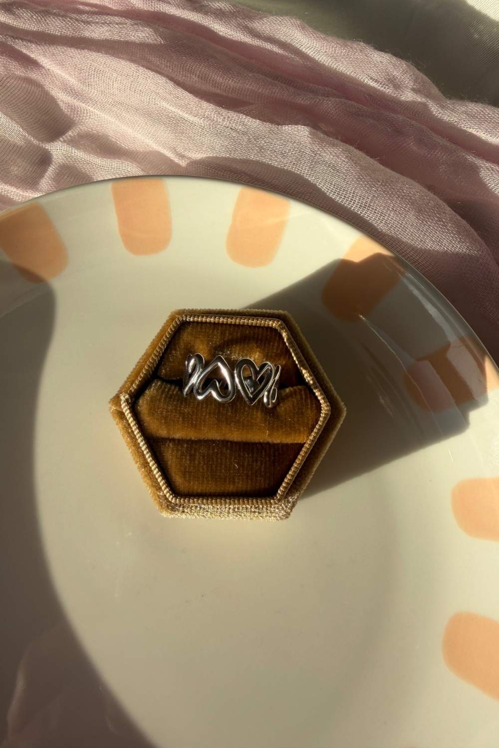 Open heart ring | Zilver