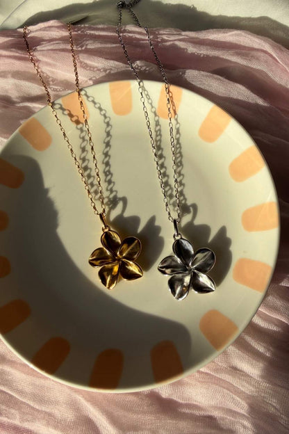 Golden flower ketting | Goud