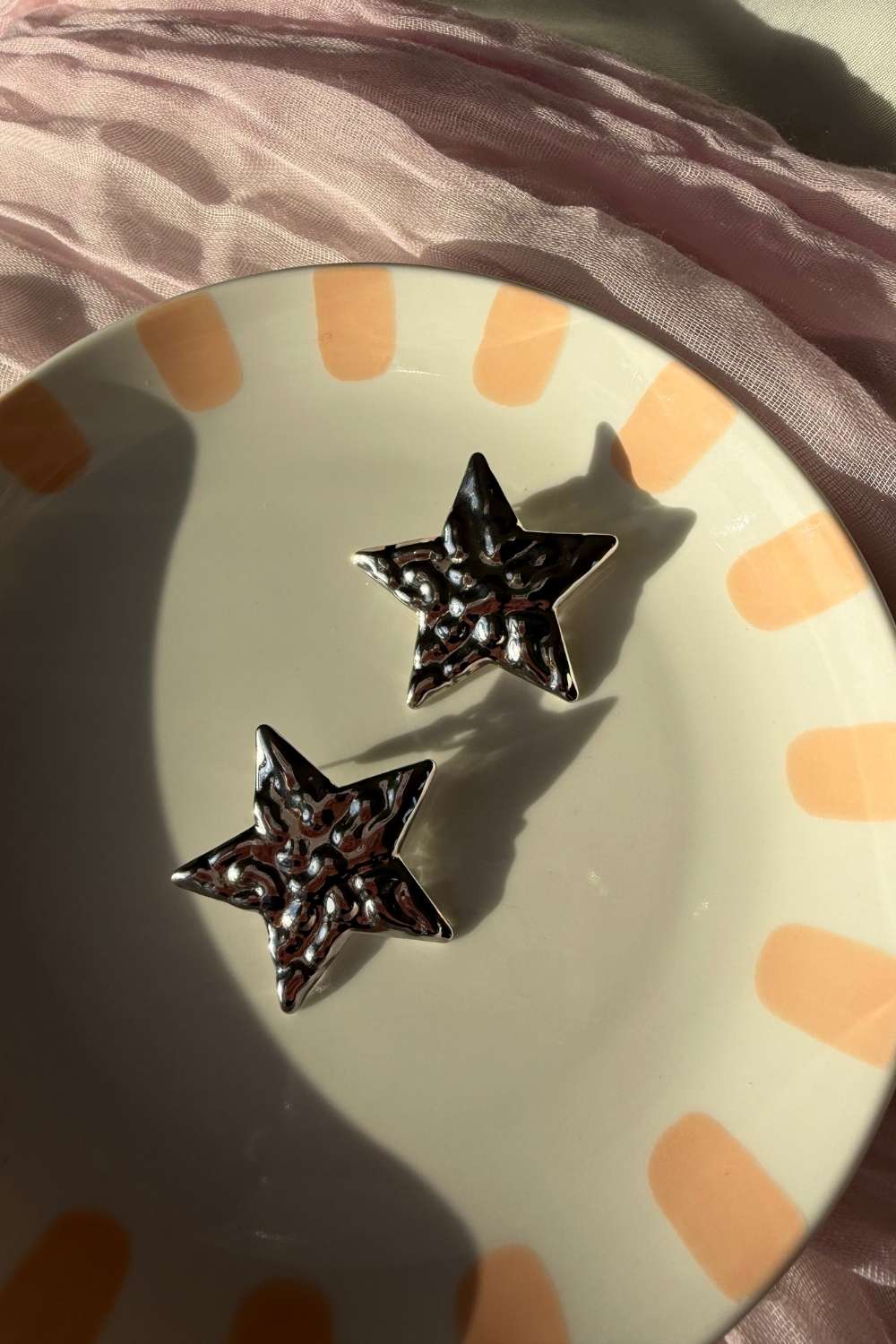 Star glow oorbellen | ZIlver