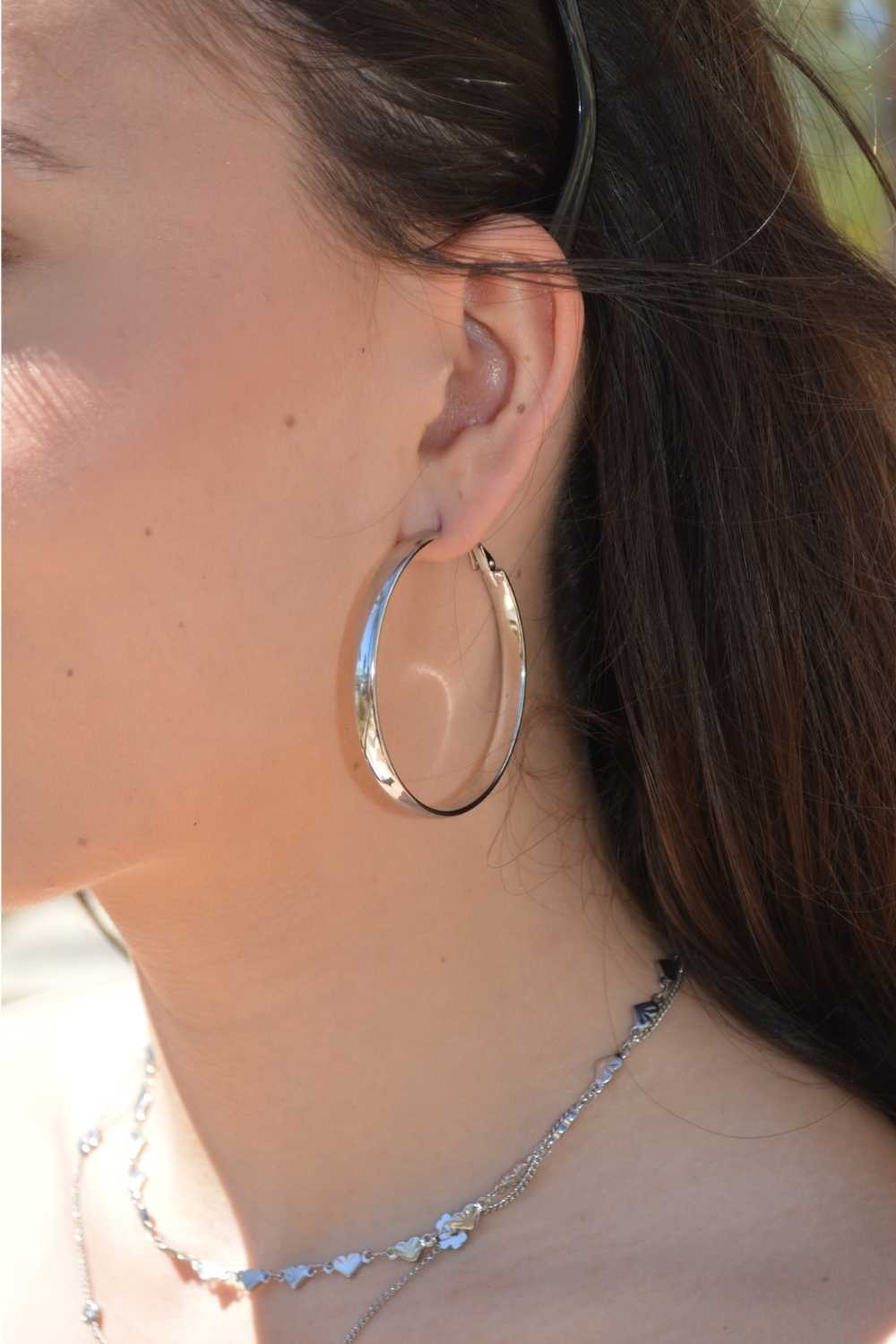 Big hoops oorbellen | Zilver
