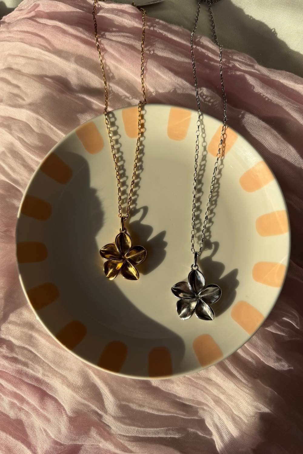 Silver flower ketting | Zilver