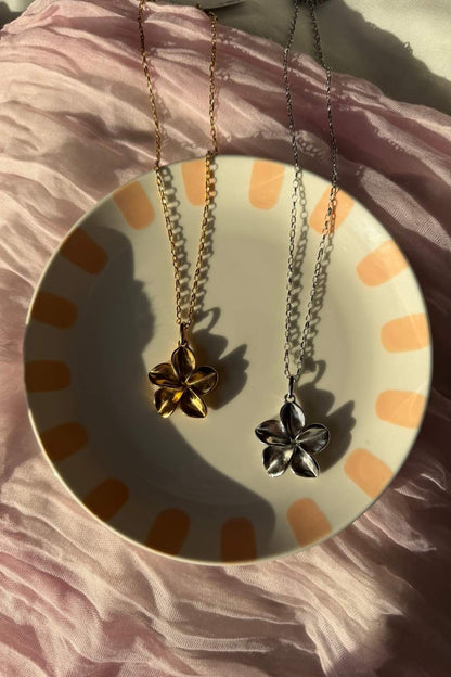 Silver flower ketting | Zilver