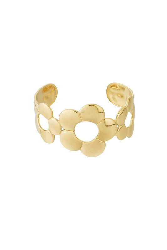 Golden bloom armband | Goud