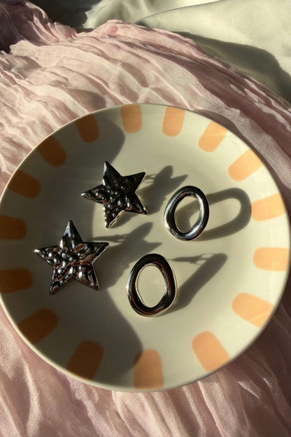 Star glow oorbellen | ZIlver