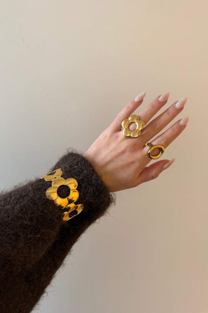 Golden bloom armband | Goud