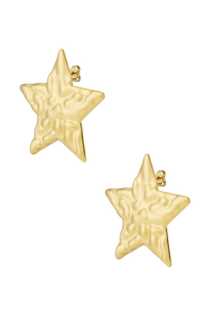 Star glow oorbellen | Goud