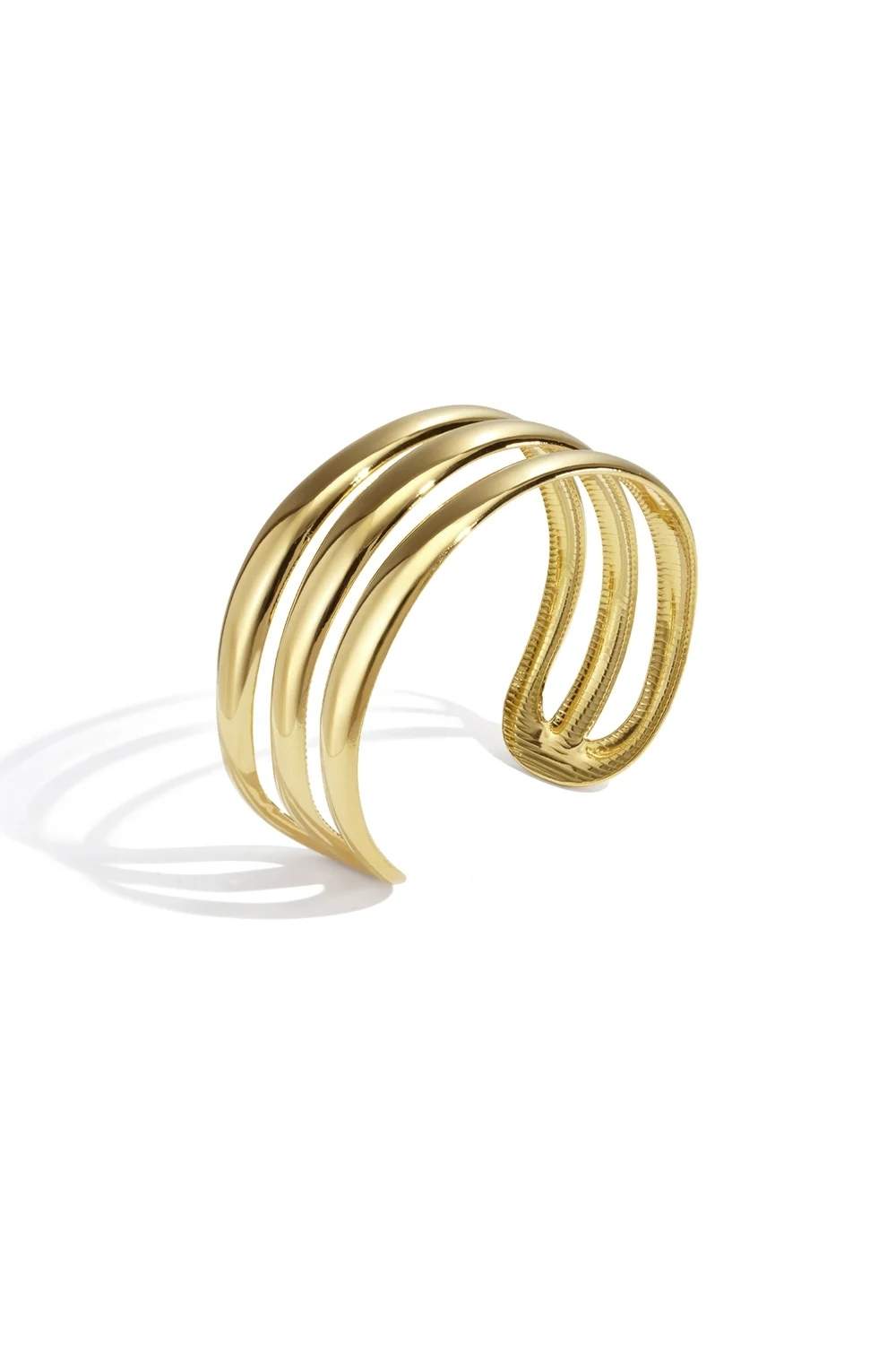 Statement line armband | Goud