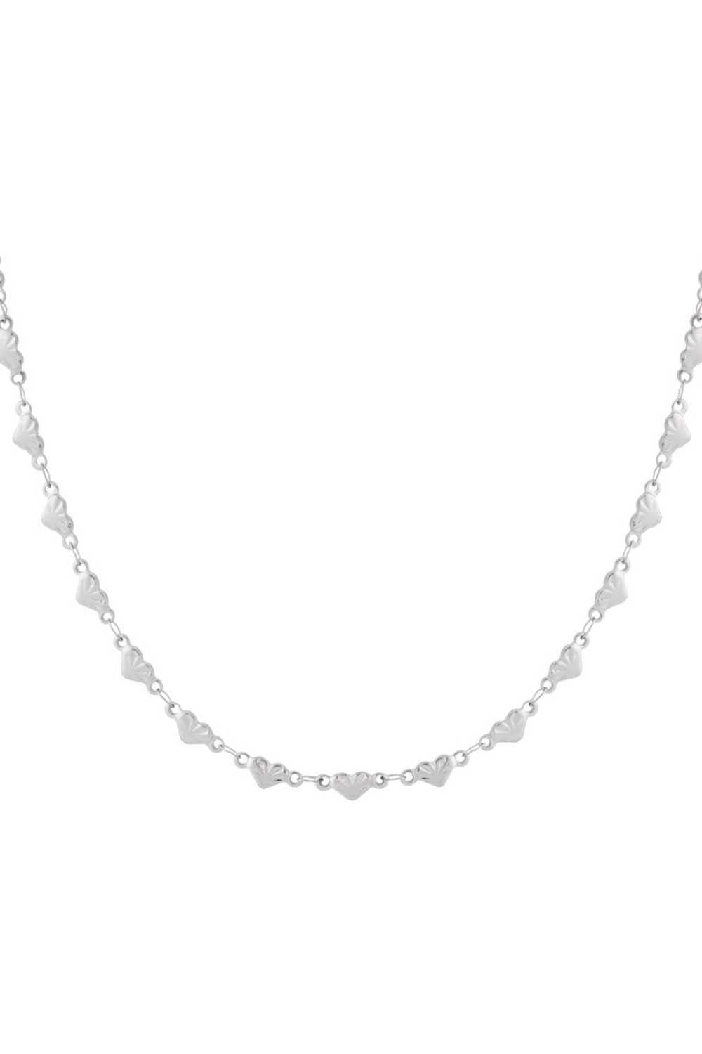 Ketting met hartjes | Zilver