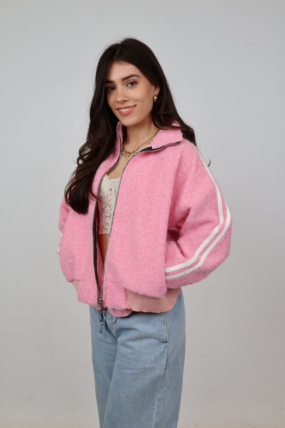 Teddy jasje | Roze