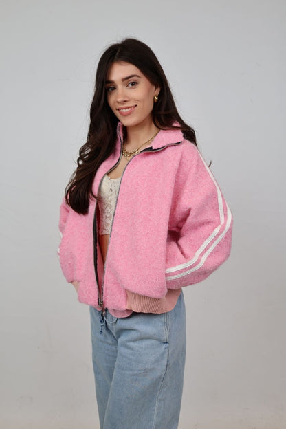 Teddy jasje | Roze