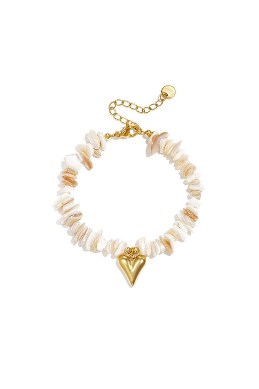Golden Heart Armband