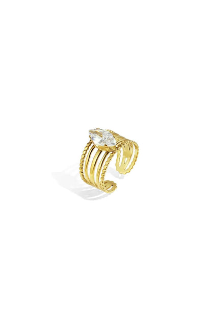 Statement shine ring | Goud