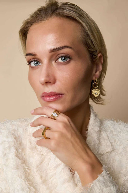 Statement shine ring | Goud