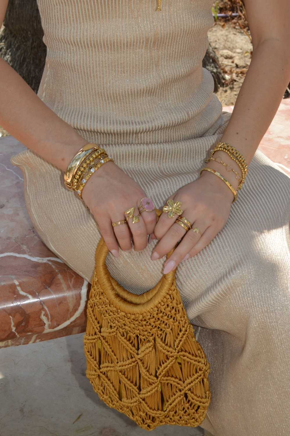 Statement ring ster | Goud