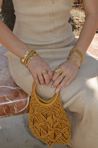 Statement ring ster | Goud