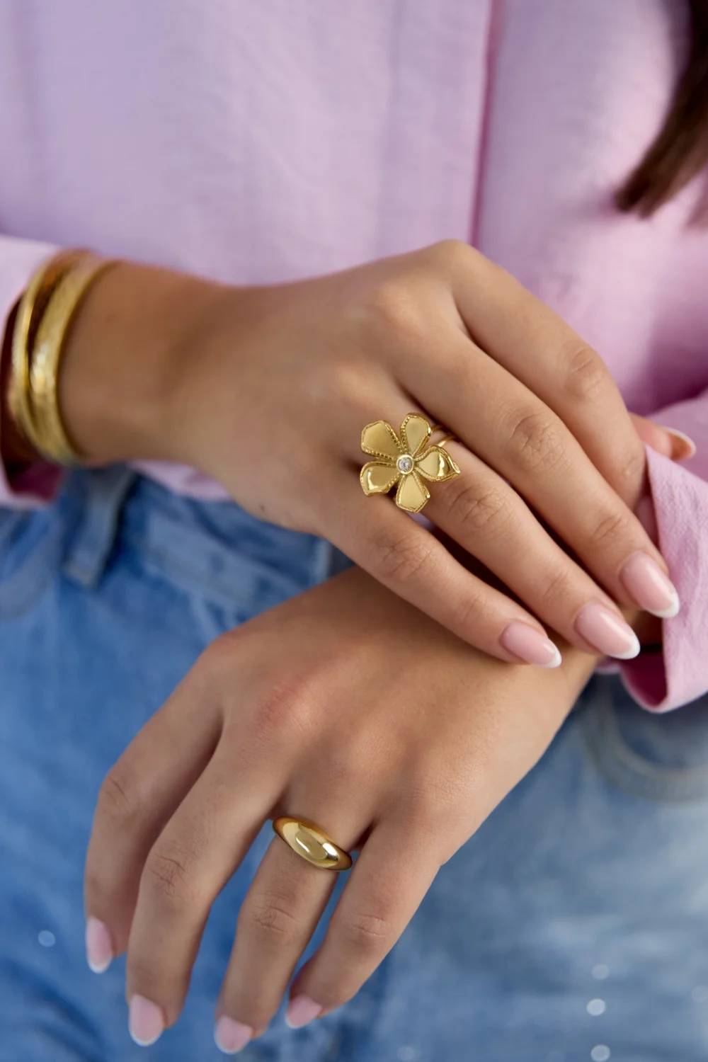 Golden Bloom Ring